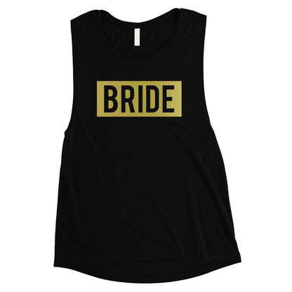 Bride Squad Boxed-GOLD Womens Muscle Tank Top Exciting Cool Classic