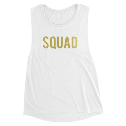 Bride Squad Boxed-GOLD Womens Muscle Tank Top Exciting Cool Classic