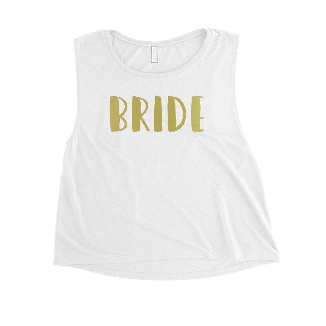 Bride Team Bride-GOLD Womens Crop Top Extravagent Blessed Awesome