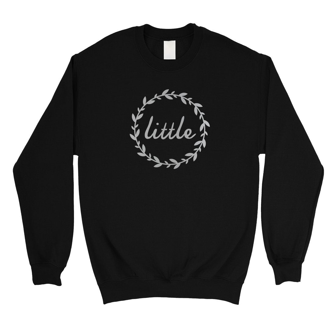 Big Little Leaf Wreath-SILVER Unisex Crewneck Sweatshirt Gorgeous