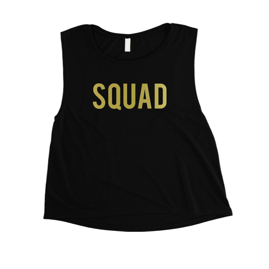 Bride Squad Boxed-GOLD Womens Crop Top Exciting Fancy Celebration