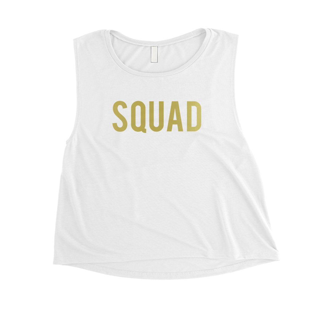 Bride Squad Boxed-GOLD Womens Crop Top Exciting Fancy Celebration