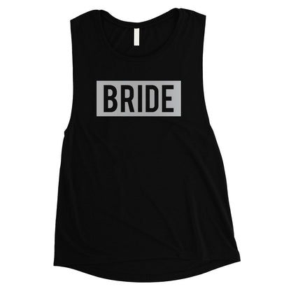 Bride Squad Boxed-SILVER Womens Muscle Tank Top Charming Design