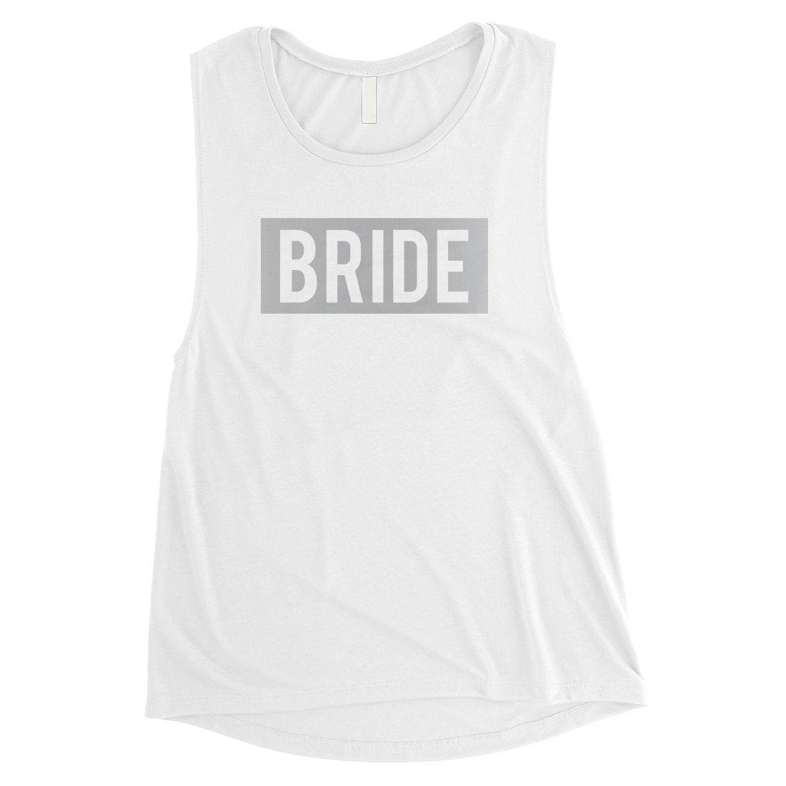 Bride Squad Boxed-SILVER Womens Muscle Tank Top Charming Design