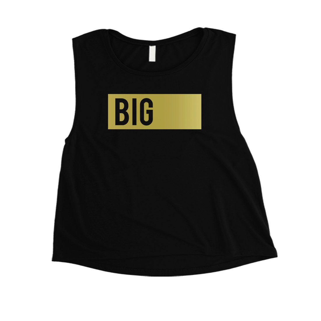 Big Little Boxed-GOLD Womens Crop Top Fancy Elegant Sorority Gift