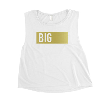 Big Little Boxed-GOLD Womens Crop Top Fancy Elegant Sorority Gift