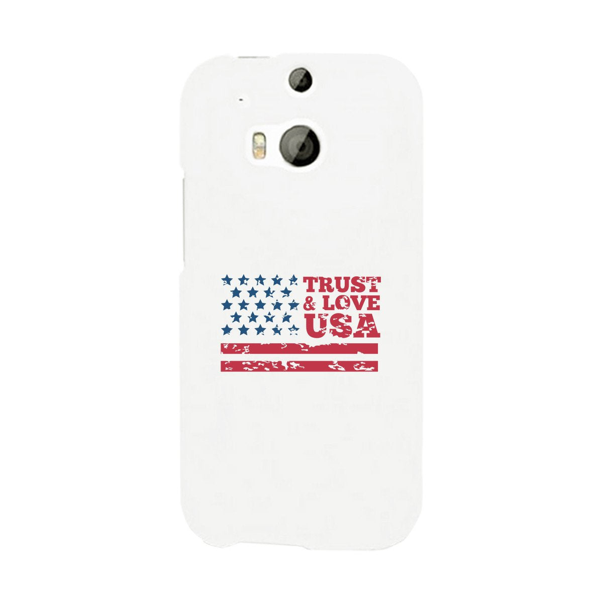 Trust & Love Usa White Phone Case