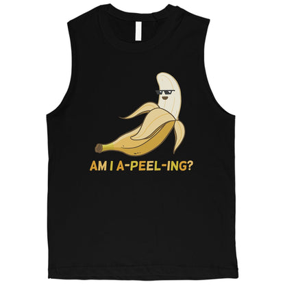 Apeeling Banana Mens Funny Anniversary Gym Muscle Top Gift For Him