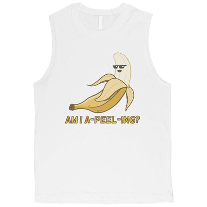 Apeeling Banana Mens Funny Anniversary Gym Muscle Top Gift For Him