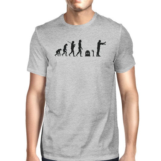 Zombie Evolution Mens Grey Shirt