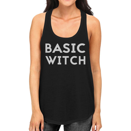 Basic Witch Womens Black Tank Top