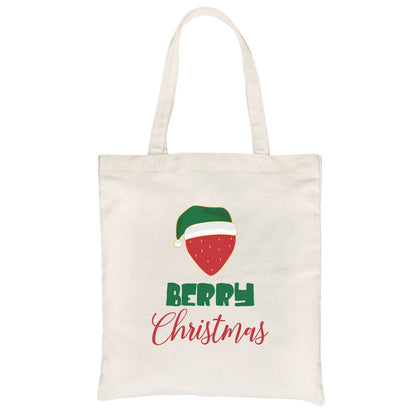 Berry Christmas Canvas Bag