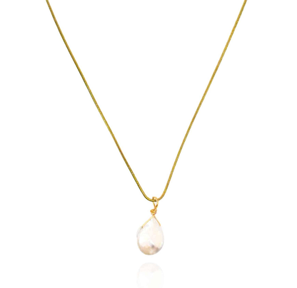 ARIEL PEARL PENDANT NECKLACE - JUNE BIRTHSTONE