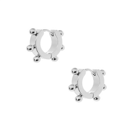 CANDICE HUGGIE EARRINGS - SILVER