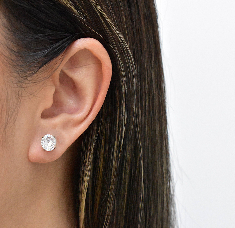 PARIS CZ STUD EARRINGS