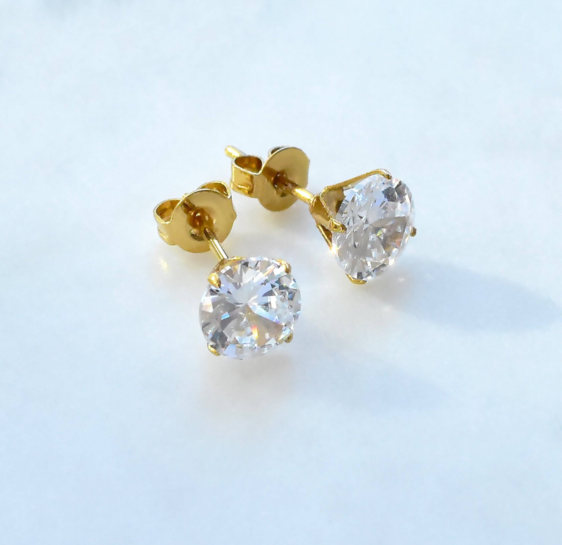 PARIS CZ STUD EARRINGS