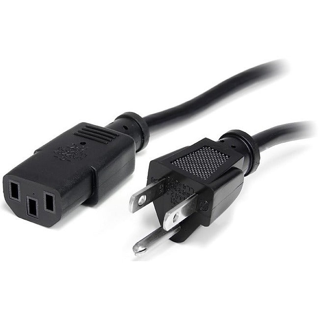 StarTech.com 12 ft Standard Computer Power Cord - NEMA5-15P to C13