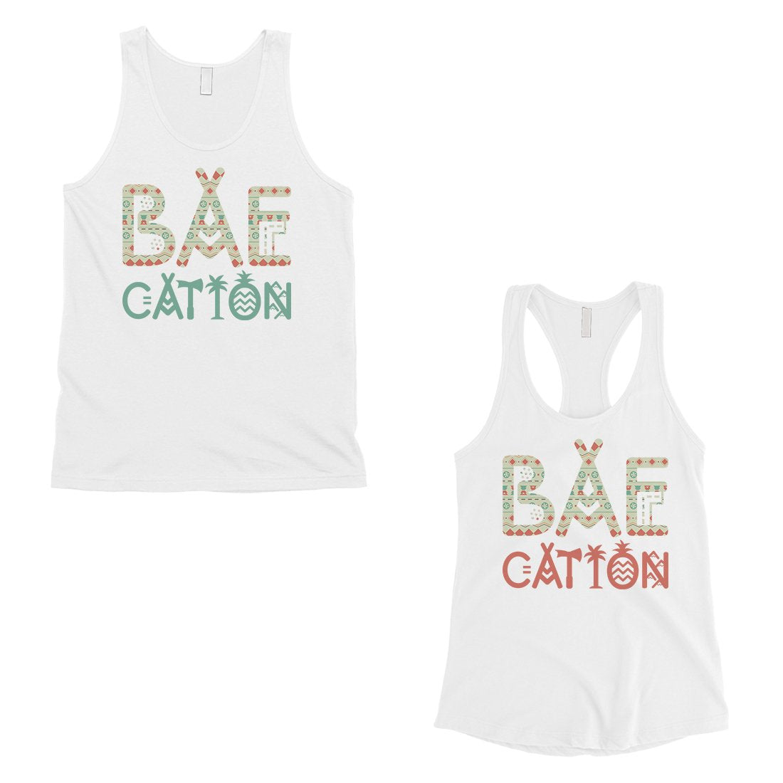 BAEcation Vacation Matching Couple Tank Tops Unique Newlywed Gifts