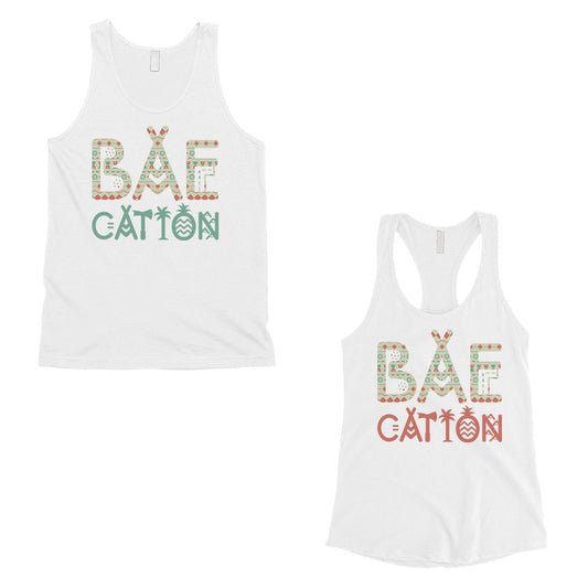 BAEcation Vacation Matching Couple Tank Tops Unique Newlywed Gifts