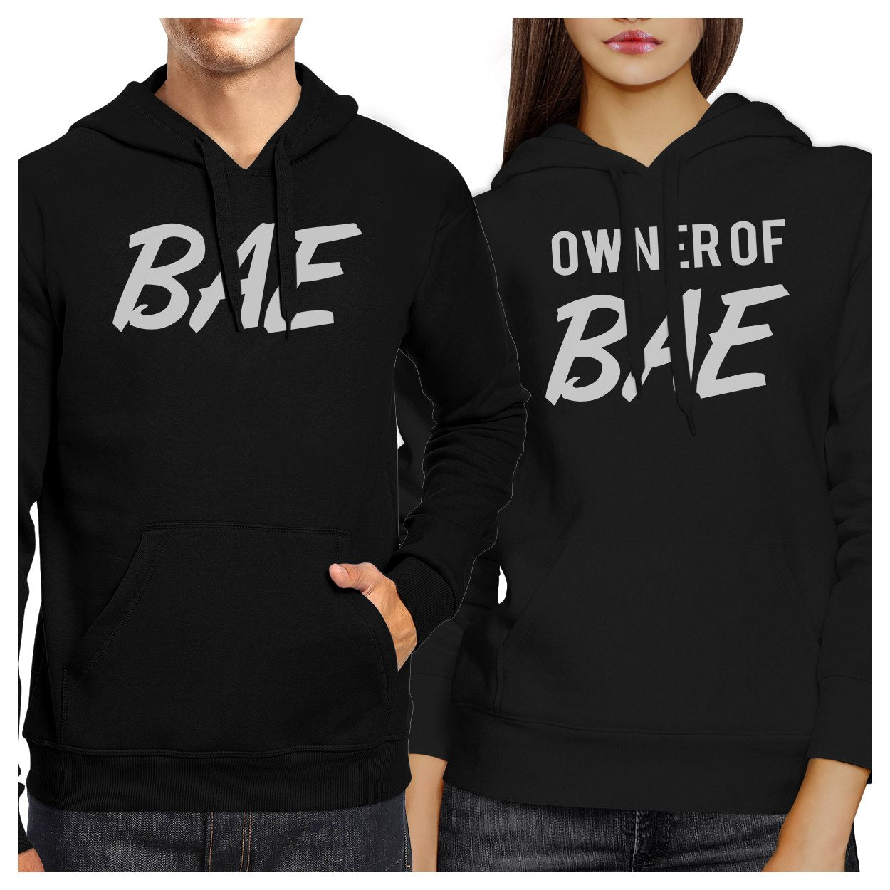 Bae And Owner Of Bae Matching Couple Black Hoodie