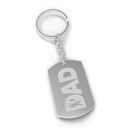 Dad Fish Key Chain For Fishing Dads Funny Gifts For Fishing Lovers