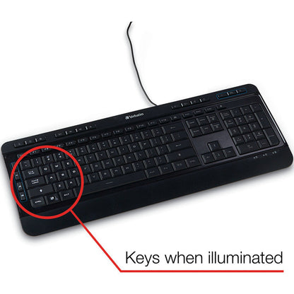 Verbatim Illuminated Wired Keyboard