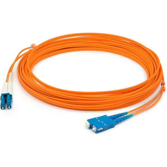 AddOn 10m LC (Male) to SC (Male) Orange OM1 Duplex Fiber OFNR (Riser-Rated) Patch Cable