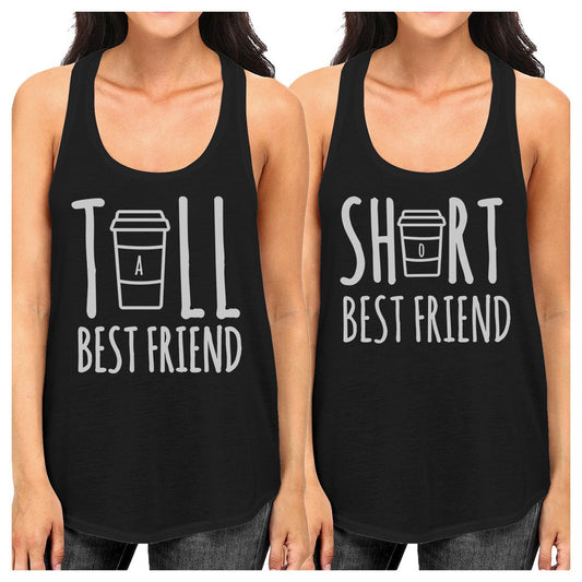 Tall Short Cup Best Friend Gift Shirts Womens Matching Tank Tops