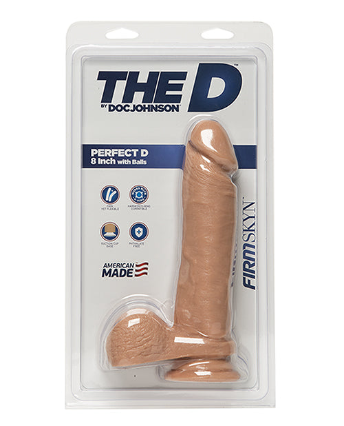 The D 8" Perfect D W/balls - Vanilla