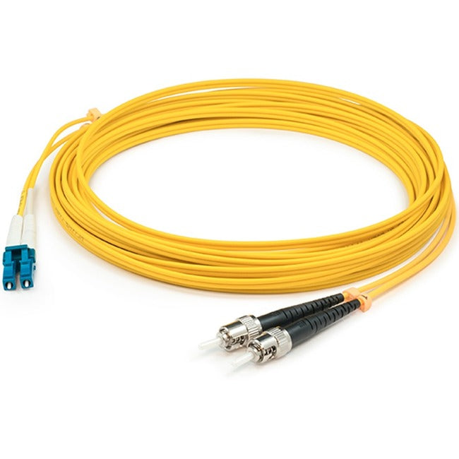 AddOn 10m LC (Male) to ST (Male) Yellow OS1 Duplex Fiber OFNR (Riser-Rated) Patch Cable