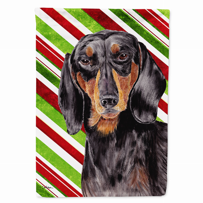 Candy Cane Holiday Christmas Dog Flag Garden Size