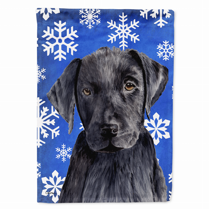 Winter Snowflakes Holiday Dog Flag Garden Size