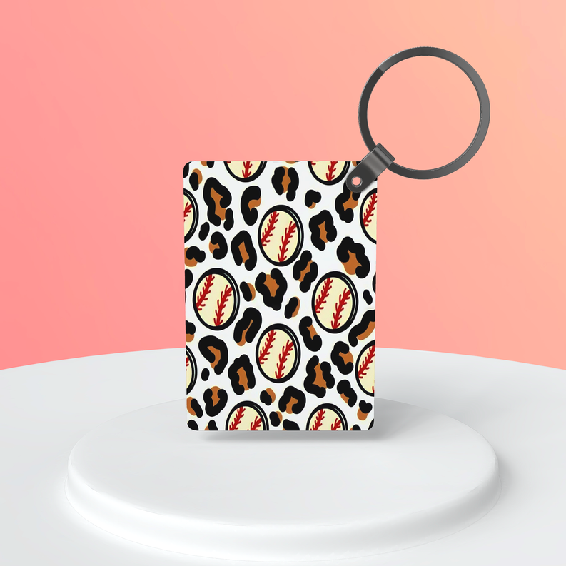 Baseball Leopard Print|Keychain