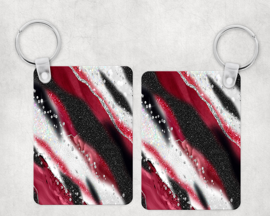 Red and Black Milky Way Keychain