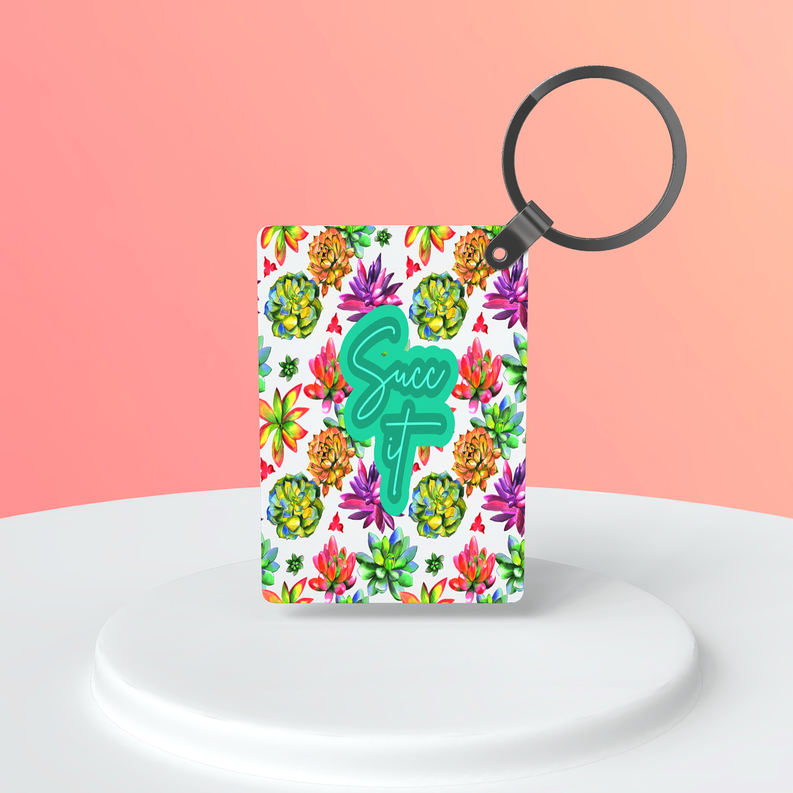 Succ It Succulents|Keychain