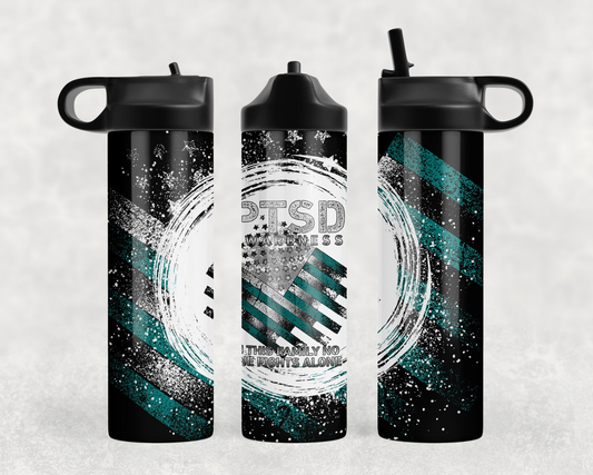 PTSD Awareness Steel Water Bottle