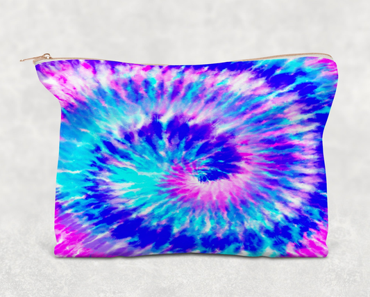 Tie Dye   Printed Canvas Zipper Bag