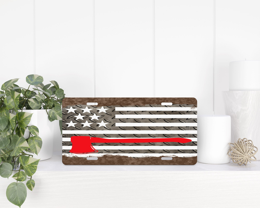 Thin Red Line|License Plate