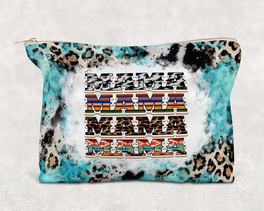 Waestern mama  Printed Canvas Zipper Bag