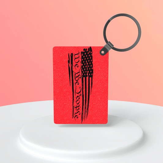 We The People Red|Keychain