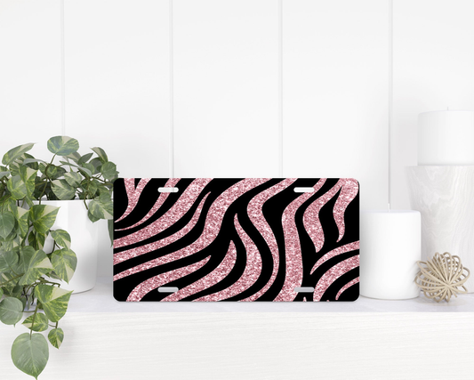 Zebra Stripes|License Plate