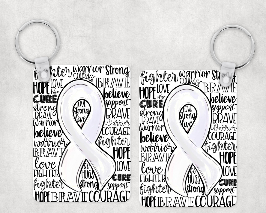 White Ribbon|Keychain