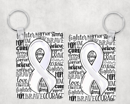 White Ribbon|Keychain