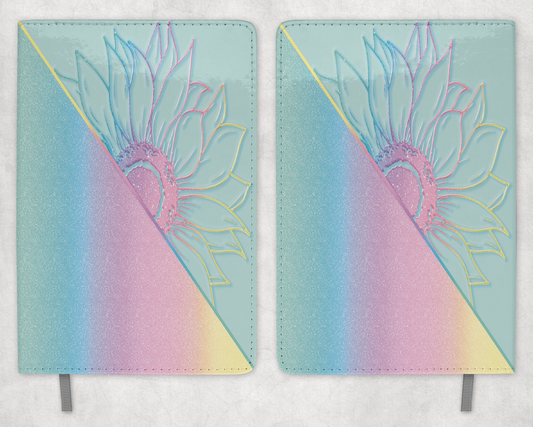 Pastel Sunflower Printed 8 Inch  A-5 Journal