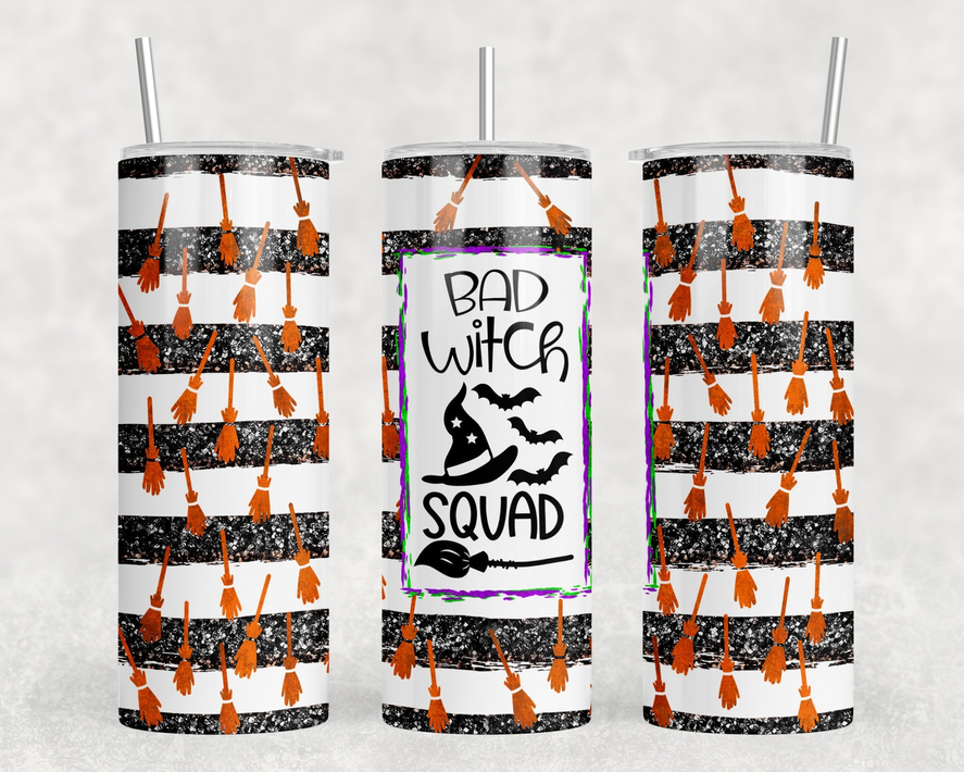 Bad Witch Squad|Skinny Tumbler|Optional Bluetooth Speaker| Speaker Color Varies