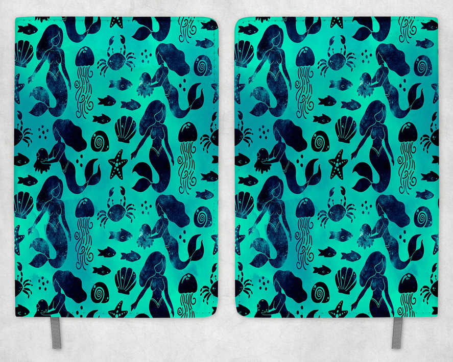 Mermaids Printed 8 Inch  A-5 Journal