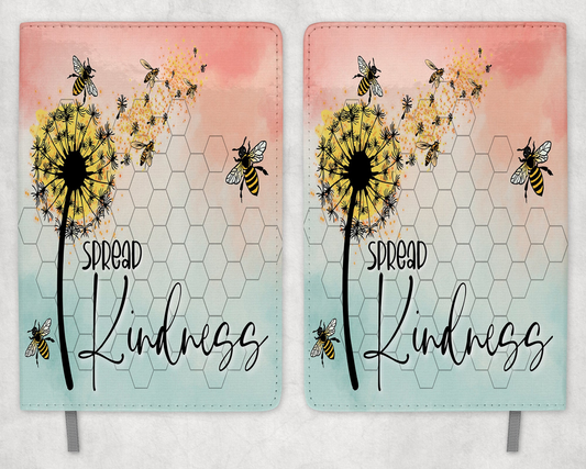 Dandelion Spread Kindness Printed 8 Inch  A-5 Journal