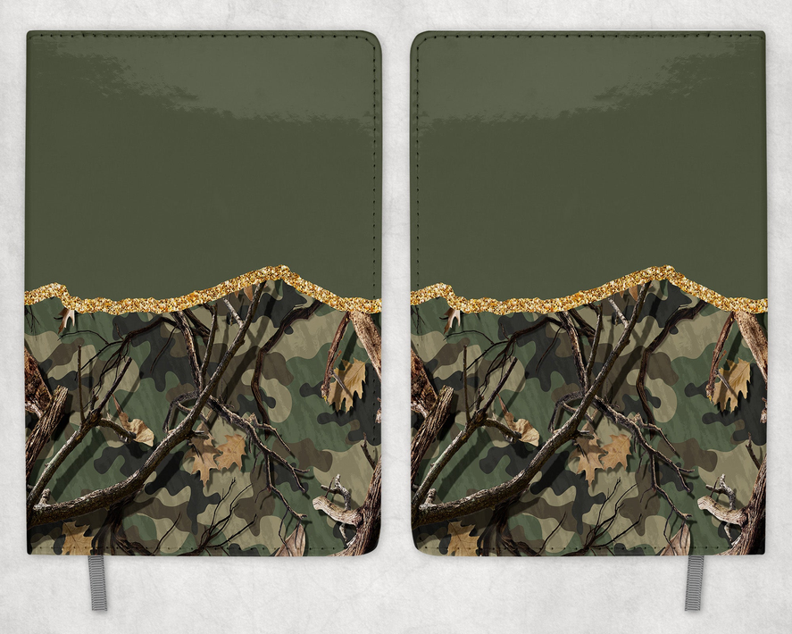 Camo Printed 8 Inch  A-5 Journal