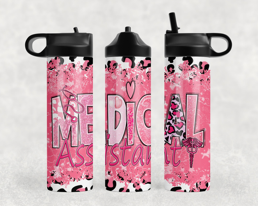 medical assistant Steel Water Bottle