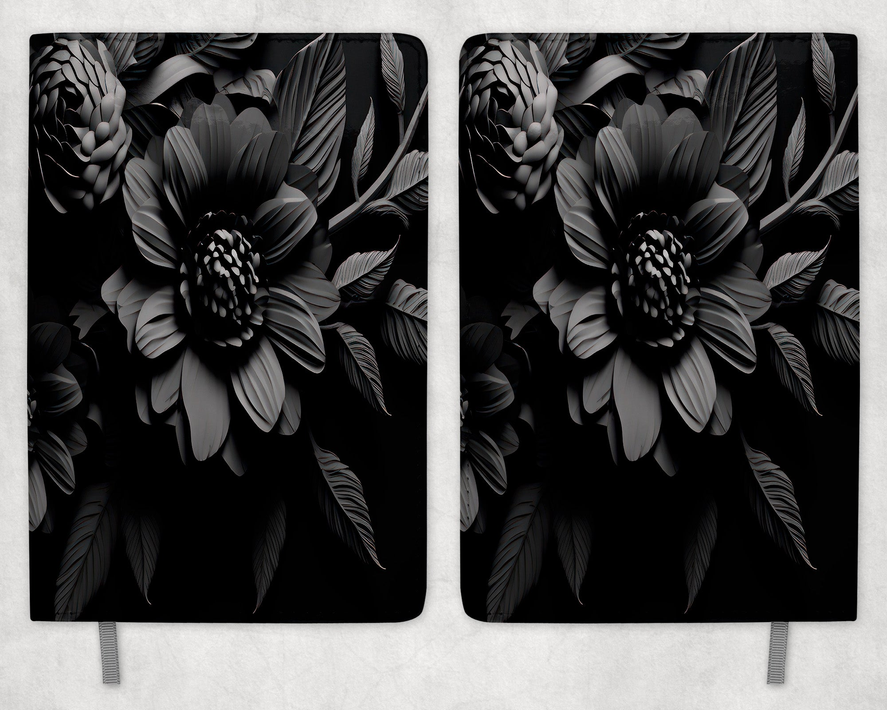 Flowers Printed 8 Inch  A-5 Journal